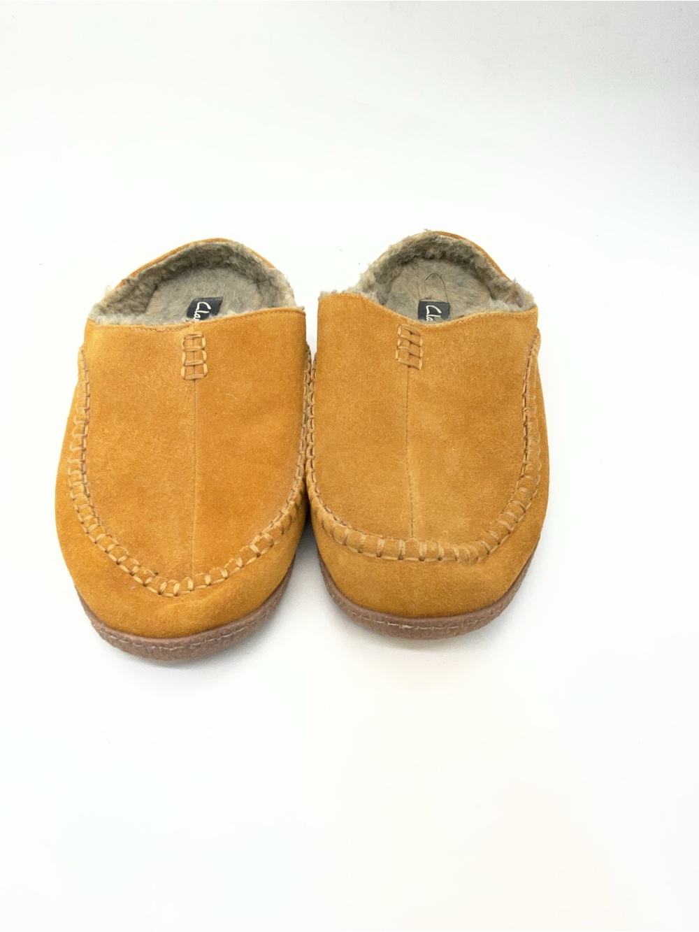 Clarks Men’s Basketball Stitch Suede Clog Slippers